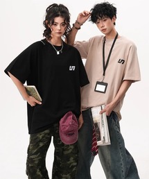 WESTBOY | ユニセックス オーバーサイズ ウォッシュ ルーズシルエットTシャツ WO26S7TP02(Tシャツ/カットソー)
