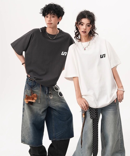 WESTBOY(ウエストボーイ)の「ユニセックス オーバーサイズ ウォッシュ ルーズシルエットTシャツ WO26S7TP02(Tシャツ/カットソー・メンズ・グレー/ライトグレー/ブラック・XL/M/L)」の10枚目の写真