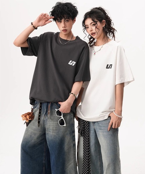 WESTBOY(ウエストボーイ)の「ユニセックス オーバーサイズ ウォッシュ ルーズシルエットTシャツ WO26S7TP02(Tシャツ/カットソー・メンズ・グレー/ライトグレー/ブラック・XL/M/L)」の13枚目の写真