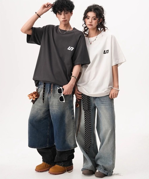 WESTBOY(ウエストボーイ)の「ユニセックス オーバーサイズ ウォッシュ ルーズシルエットTシャツ WO26S7TP02(Tシャツ/カットソー・メンズ・グレー/ライトグレー/ブラック・XL/M/L)」の15枚目の写真