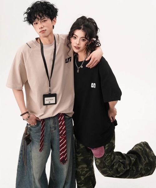 WESTBOY(ウエストボーイ)の「ユニセックス オーバーサイズ ウォッシュ ルーズシルエットTシャツ WO26S7TP02(Tシャツ/カットソー・メンズ・グレー/ライトグレー/ブラック・XL/M/L)」の17枚目の写真