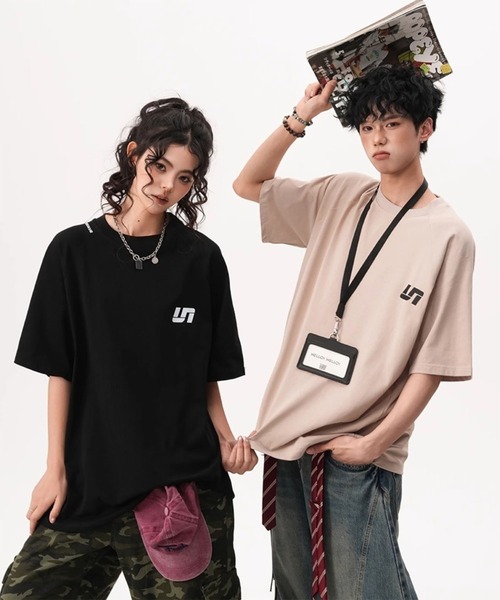 WESTBOY(ウエストボーイ)の「ユニセックス オーバーサイズ ウォッシュ ルーズシルエットTシャツ WO26S7TP02(Tシャツ/カットソー・メンズ・グレー/ライトグレー/ブラック・XL/M/L)」の18枚目の写真