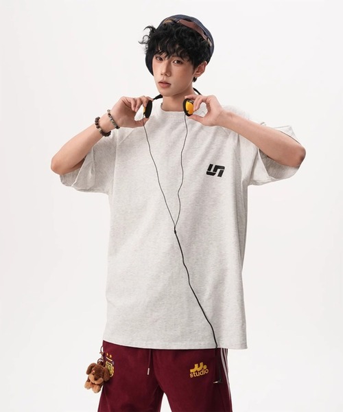 WESTBOY(ウエストボーイ)の「ユニセックス オーバーサイズ ウォッシュ ルーズシルエットTシャツ WO26S7TP02(Tシャツ/カットソー・メンズ・グレー/ライトグレー/ブラック・XL/M/L)」の4枚目の写真