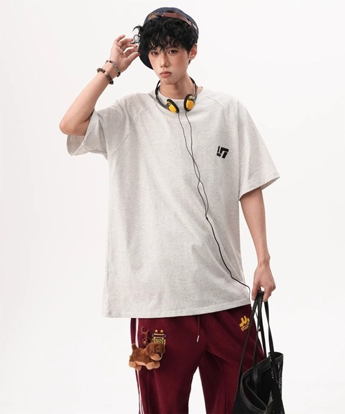 WESTBOY(ウエストボーイ)の「ユニセックス オーバーサイズ ウォッシュ ルーズシルエットTシャツ WO26S7TP02(Tシャツ/カットソー・メンズ・グレー/ライトグレー/ブラック・XL/M/L)」の6枚目の写真