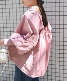 【indian Cotton Collection】スキッパータックボリュームブラウス
