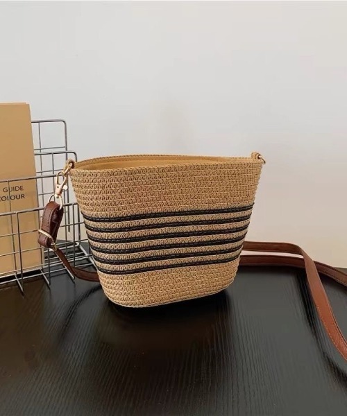 Ritzy（リッツィー）の「編み込み バケツ型ショルダーバッグ（ショルダーバッグ・レディース・ベージュ/ブラック・FREE）」の19枚目の写真