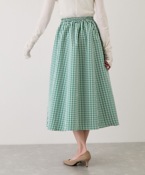 Jayro（ジャイロ）の「ギンガムチェックギャザースカート（スカート・レディース・ブルー系その他3/ブラック系その他・M）」の13枚目の写真