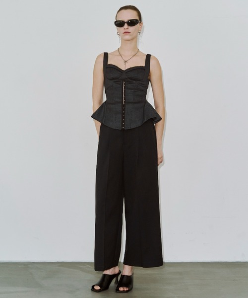 JOSE MOON（ジョゼムーン）の「OBLIQUE TOE SANDAL/オブリークトゥサンダル（サンダル・レディース・シルバー/ブラック・35/39/37）」の8枚目の写真