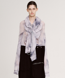 ASPARAGUS（アスパラガス）の「Vラインプラススリーブフードティーシャツメッシュ（Tシャツ/カットソー）」