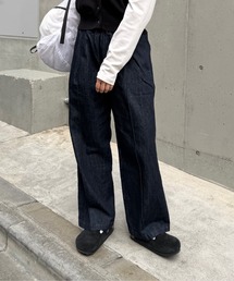COLONY 2139 | リネン混デニムストレートパンツ(デニムパンツ)