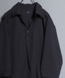 Skipper-Neck 3/4 Sleeve Shirt / 七分袖スキッパーシャツ メンズ 春夏