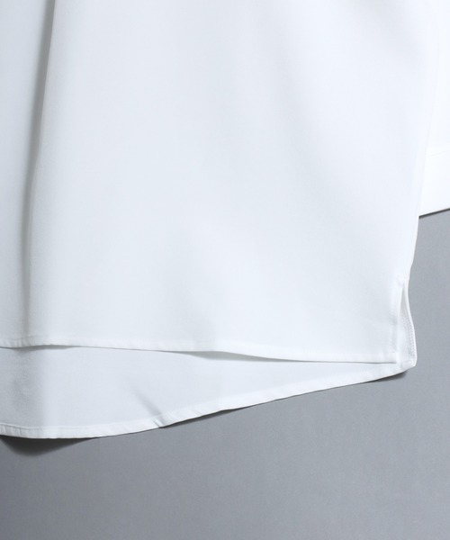 ANPAS（アンパス）の「Skipper-Neck 3/4 Sleeve Shirt / 七分袖スキッパーシャツ メンズ 春夏（シャツ/ブラウス・メンズ・ホワイト/ブラック/ブルー/テラコッタ・M/XL/L）」の13枚目の写真