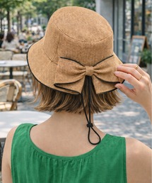 MILLION CARATS（ミリオンカラッツ）の「【UPF50+】バックリボンが後ろ姿まで華やぐ、UV対策も快適さも叶える！折りたためる高機能ソフトハット※UV・防臭・抗菌サイズ調整・折り畳み・手洗い（ハット）」