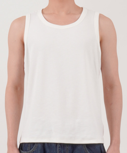 BUTTON SEOUL（ボタンソウル）の「エッセンシャルリップスリーブレス（ホワイト）（Tシャツ/カットソー・メンズ・その他・MEDIUM/LARGE/X-LARGE）」の9枚目の写真