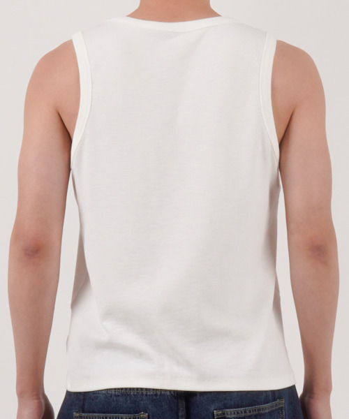 BUTTON SEOUL（ボタンソウル）の「エッセンシャルリップスリーブレス（ホワイト）（Tシャツ/カットソー・メンズ・その他・MEDIUM/LARGE/X-LARGE）」の6枚目の写真