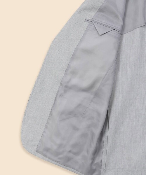 BROOKS BROTHERS(ブルックスブラザーズ)の「コットン/ラミー コードレーン 段返り3釦 No.1サックジャケット Traditional(テーラードジャケット・メンズ・ホワイト×ネイビー・37SHT/38SHT/39SHT/40SHT/42SHT)」の5枚目の写真