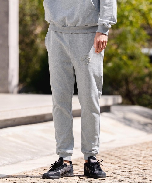 CAMBIO（カンビオ）の「mp14954-クローバー×ハートベロアパッチ裏毛スウェットパンツ(BP-BFS0115)（スウェットパンツ・メンズ・ネイビー/グレー/ブラック・S/M/L）」の3枚目の写真