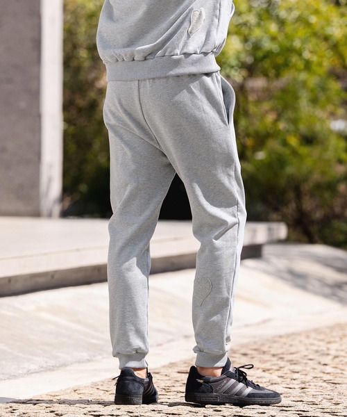 CAMBIO（カンビオ）の「mp14954-クローバー×ハートベロアパッチ裏毛スウェットパンツ(BP-BFS0115)（スウェットパンツ・メンズ・ネイビー/グレー/ブラック・S/M/L）」の5枚目の写真