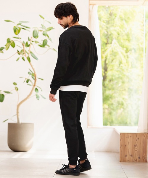 CAMBIO（カンビオ）の「mp14954-クローバー×ハートベロアパッチ裏毛スウェットパンツ(BP-BFS0115)（スウェットパンツ・メンズ・ネイビー/グレー/ブラック・S/M/L）」の13枚目の写真