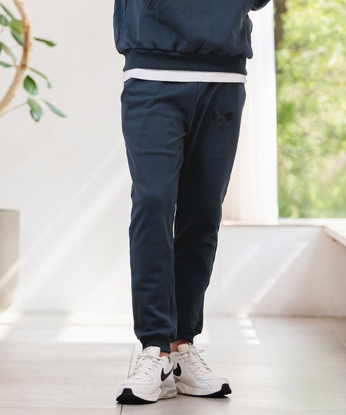 CAMBIO（カンビオ）の「mp14954-クローバー×ハートベロアパッチ裏毛スウェットパンツ(BP-BFS0115)（スウェットパンツ・メンズ・ネイビー/グレー/ブラック・S/M/L）」の14枚目の写真