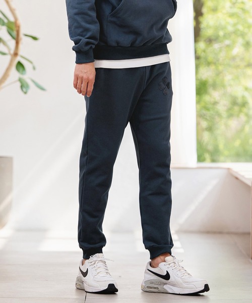 CAMBIO（カンビオ）の「mp14954-クローバー×ハートベロアパッチ裏毛スウェットパンツ(BP-BFS0115)（スウェットパンツ・メンズ・ネイビー/グレー/ブラック・S/M/L）」の15枚目の写真