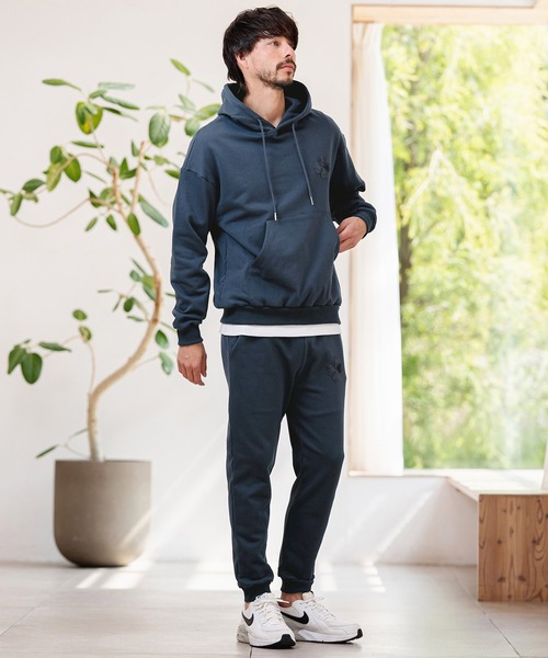 CAMBIO（カンビオ）の「mp14954-クローバー×ハートベロアパッチ裏毛スウェットパンツ(BP-BFS0115)（スウェットパンツ・メンズ・ネイビー/グレー/ブラック・S/M/L）」の17枚目の写真