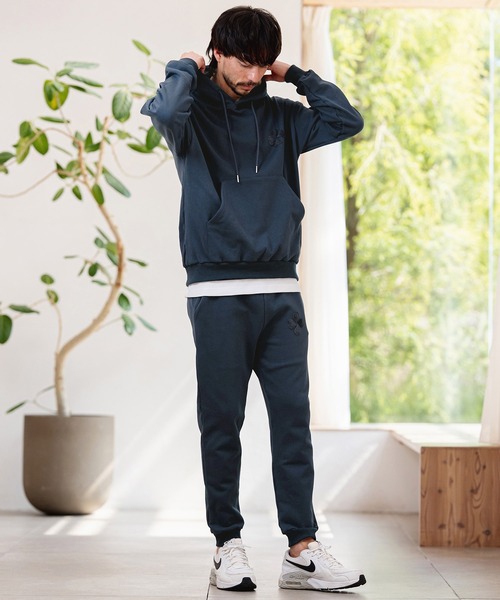 CAMBIO（カンビオ）の「mp14954-クローバー×ハートベロアパッチ裏毛スウェットパンツ(BP-BFS0115)（スウェットパンツ・メンズ・ネイビー/グレー/ブラック・S/M/L）」の18枚目の写真