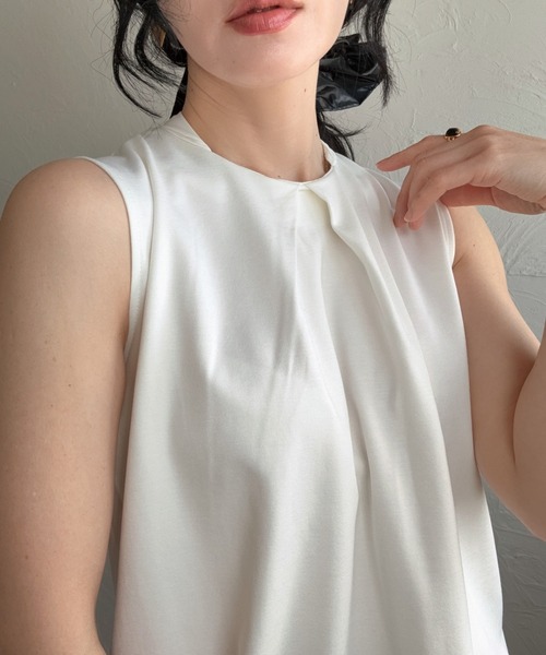 deux amour（ドゥーザムール）の「3way異素材トップス（Tシャツ/カットソー・レディース・ブラック/ホワイト・M～Ｌ）」の22枚目の写真