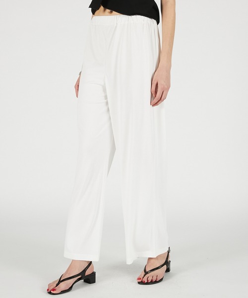 PRANK PROJECT（プランクプロジェクト）の「横向きレースワンピースパンツ / Slip Dress Layered Pants（その他パンツ・レディース・ホワイト/チャコールグレー・36/38）」の21枚目の写真