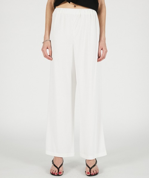 PRANK PROJECT（プランクプロジェクト）の「横向きレースワンピースパンツ / Slip Dress Layered Pants（その他パンツ・レディース・ホワイト/チャコールグレー・36/38）」の20枚目の写真
