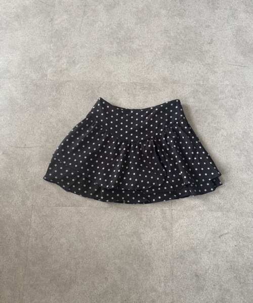 SHEPP(シープ)の「ドット柄ハイウエストティアードミニスカート(スカート・レディース・グレー/ブラック・S/M)」の21枚目の写真