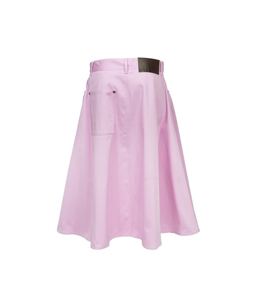 MSGM（エムエスジーエム）の「コットンギャバジン Aライン ミディスカート（スカート・レディース・グリーン/ピンク・42/40）」の8枚目の写真