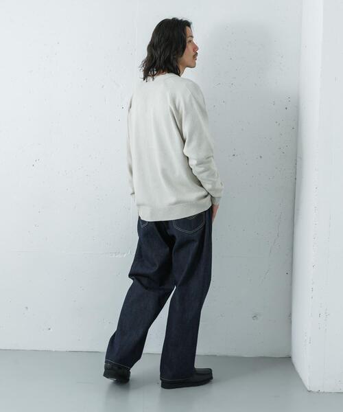 URBAN RESEARCH（アーバンリサーチ）の「SILK NOIL CARDIGAN（カーディガン/ボレロ・メンズ・ブラック/ホワイト系その他・MEDIUM/LARGE）」の14枚目の写真