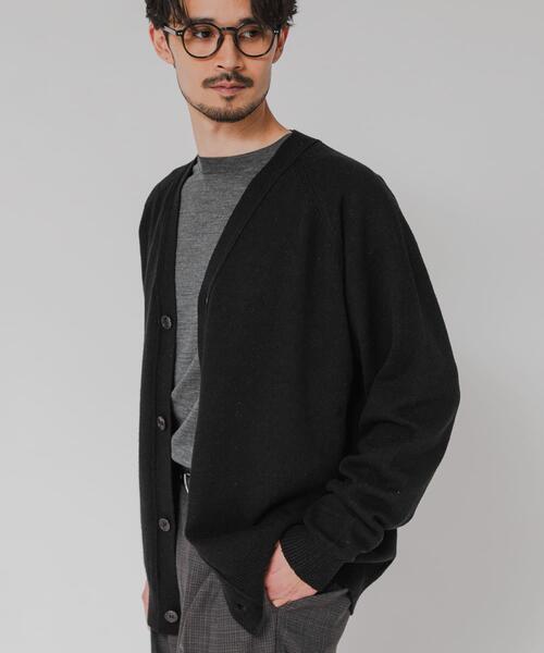 URBAN RESEARCH（アーバンリサーチ）の「SILK NOIL CARDIGAN（カーディガン/ボレロ・メンズ・ブラック/ホワイト系その他・MEDIUM/LARGE）」の17枚目の写真