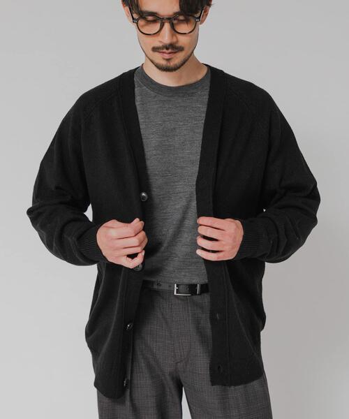 URBAN RESEARCH（アーバンリサーチ）の「SILK NOIL CARDIGAN（カーディガン/ボレロ・メンズ・ブラック/ホワイト系その他・MEDIUM/LARGE）」の19枚目の写真