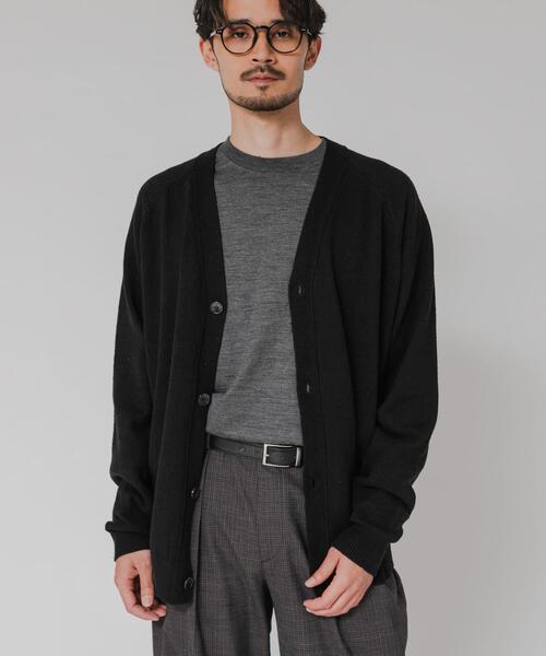 URBAN RESEARCH（アーバンリサーチ）の「SILK NOIL CARDIGAN（カーディガン/ボレロ・メンズ・ブラック/ホワイト系その他・MEDIUM/LARGE）」の20枚目の写真