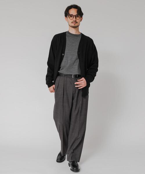 URBAN RESEARCH（アーバンリサーチ）の「SILK NOIL CARDIGAN（カーディガン/ボレロ・メンズ・ブラック/ホワイト系その他・MEDIUM/LARGE）」の22枚目の写真