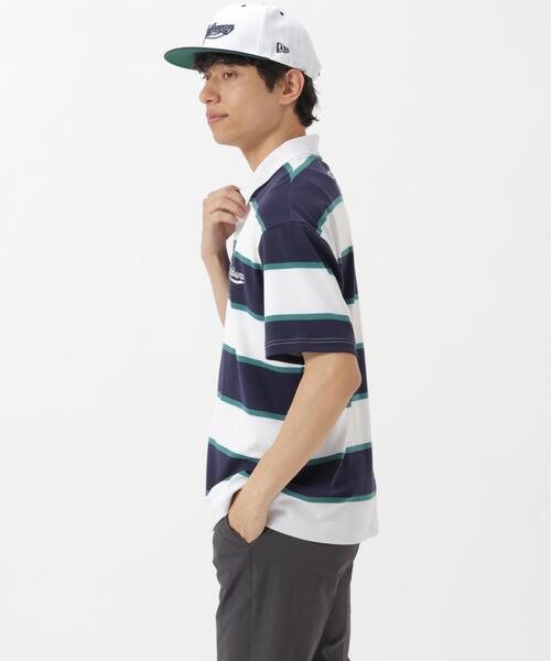 Jack Bunny!!(ジャックバニー)の「PE先染めボーダー半袖ポロシャツ(ポロシャツ・メンズ・イエロー/ネイビー・LARGE/MEDIUM/X-LARGE)」の10枚目の写真