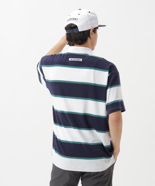 Jack Bunny!!(ジャックバニー)の「PE先染めボーダー半袖ポロシャツ(ポロシャツ・メンズ・イエロー/ネイビー・LARGE/MEDIUM/X-LARGE)」の11枚目の写真