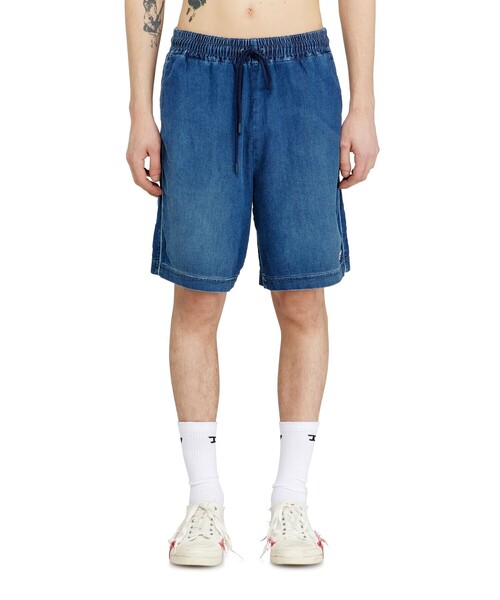 DIESEL(ディーゼル)の「メンズ ショートパンツ D-BOXY-NE(デニムパンツ・メンズ・インディゴブルー・X-SMALL/SMALL/MEDIUM/LARGE)」の4枚目の写真