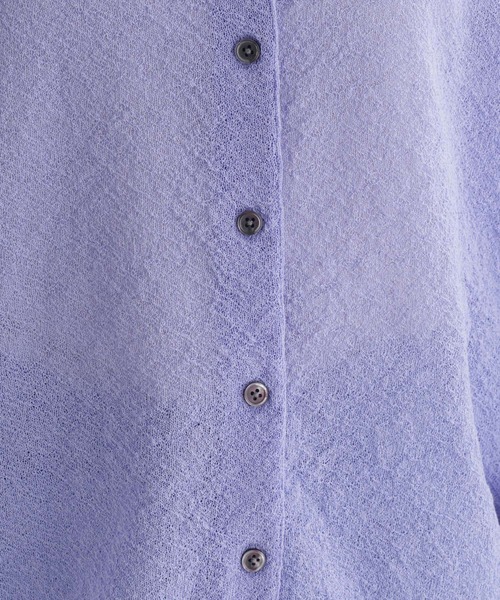 studio CLIP（スタディオクリップ）の「【daily CLIP】ダブルフロントスカラップラグランカーディガン（カーディガン/ボレロ・レディース・ホワイト/ライトグリーン・FREE）」の4枚目の写真