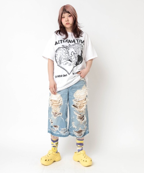 RNA(アールエヌエー)の「M2684 シーププリントTEE(Tシャツ/カットソー・レディース・イエロー/ピンク/ホワイト/ブラック・MEDIUM)」の20枚目の写真