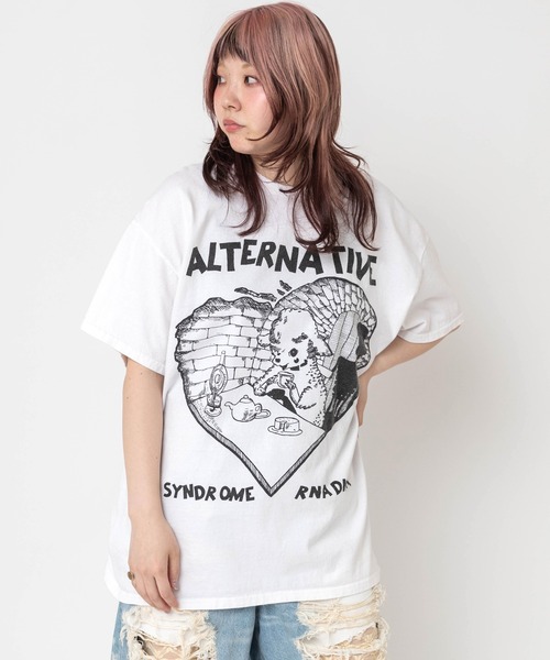 RNA(アールエヌエー)の「M2684 シーププリントTEE(Tシャツ/カットソー・レディース・イエロー/ピンク/ホワイト/ブラック・MEDIUM)」の5枚目の写真