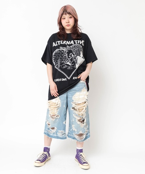RNA(アールエヌエー)の「M2684 シーププリントTEE(Tシャツ/カットソー・レディース・イエロー/ピンク/ホワイト/ブラック・MEDIUM)」の21枚目の写真