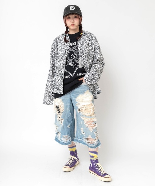 RNA(アールエヌエー)の「M2684 シーププリントTEE(Tシャツ/カットソー・レディース・イエロー/ピンク/ホワイト/ブラック・MEDIUM)」の22枚目の写真