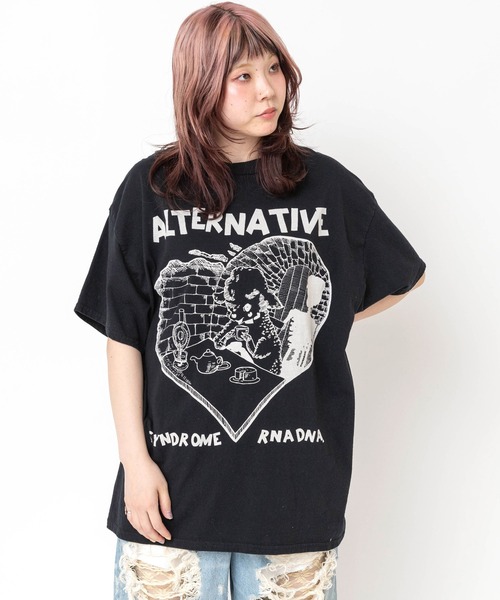 RNA(アールエヌエー)の「M2684 シーププリントTEE(Tシャツ/カットソー・レディース・イエロー/ピンク/ホワイト/ブラック・MEDIUM)」の7枚目の写真