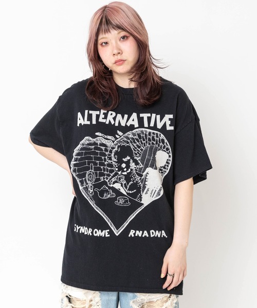 RNA(アールエヌエー)の「M2684 シーププリントTEE(Tシャツ/カットソー・レディース・イエロー/ピンク/ホワイト/ブラック・MEDIUM)」の8枚目の写真