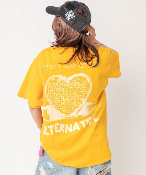 RNA(アールエヌエー)の「M2684 シーププリントTEE(Tシャツ/カットソー・レディース・イエロー/ピンク/ホワイト/ブラック・MEDIUM)」の13枚目の写真