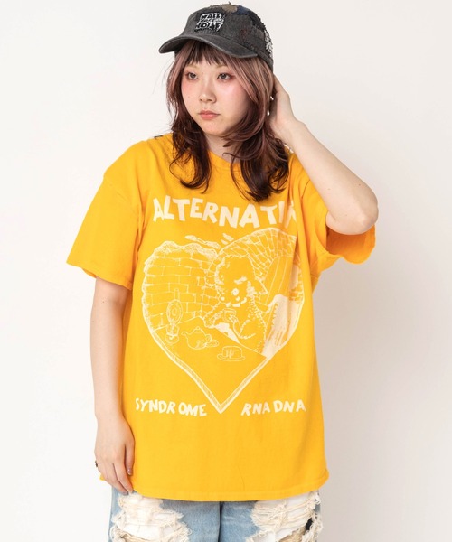 RNA(アールエヌエー)の「M2684 シーププリントTEE(Tシャツ/カットソー・レディース・イエロー/ピンク/ホワイト/ブラック・MEDIUM)」の10枚目の写真