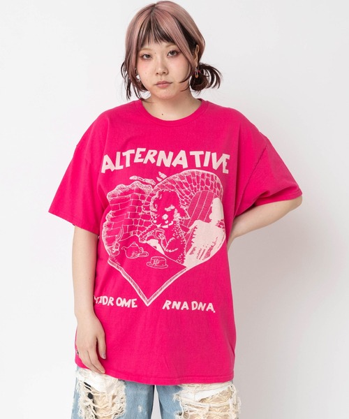 RNA(アールエヌエー)の「M2684 シーププリントTEE(Tシャツ/カットソー・レディース・イエロー/ピンク/ホワイト/ブラック・MEDIUM)」の16枚目の写真